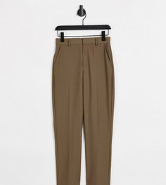 Узкие классические брюки коричневого цвета COLLUSION-Коричневый цвет