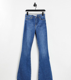 Синие расклешенные джинсы Topshop Tall Jamie-Голубой