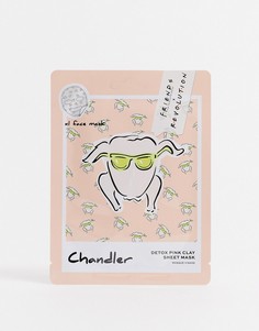 Тканевая маска для лица с розовой глиной Revolution X Friends Chandler-Бесцветный