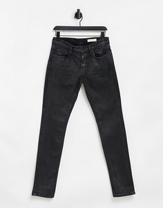Черные джинсы с покрытием AllSaints Rex-Черный цвет