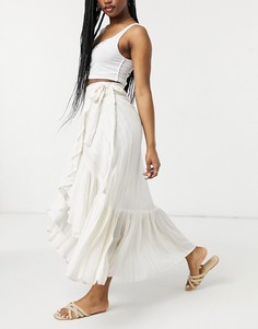 Белая юбка с запахом Raga Golden Rules-Белый