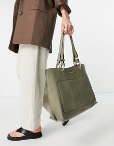 Шалфейно-зеленая сумка-тоут с двумя карманами Steve Madden Donna-Зеленый цвет