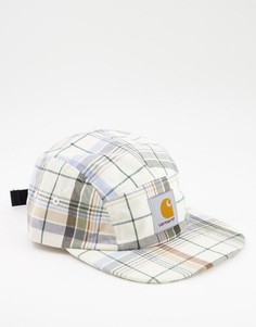 5-панельная бейсболка молочного цвета в клетку Carhartt WIP Vilay-Белый
