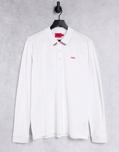 Белое поло с закругленным логотипом BOSS Athleisure Paul-Белый