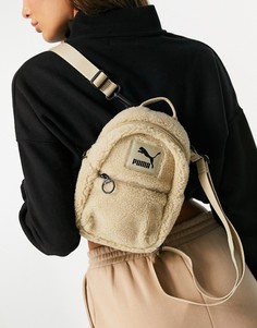 Коричневый рюкзак из искусственного меха Puma Prime Minime-Зеленый цвет