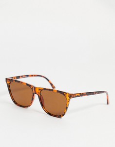 Коричневые квадратные солнцезащитные очки Topshop-Коричневый цвет