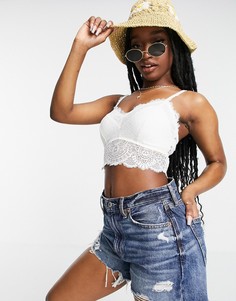 Белый кружевной бралетт Gilly Hicks