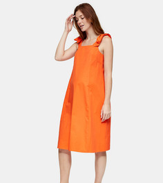 Оранжевое поплиновое платье миди Topshop Maternity-Оранжевый цвет