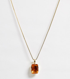 Ожерелье с подвеской-камнем Krystal London-Золотой