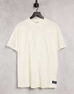 Белая футболка с высоким воротником Tom Tailor-Белый