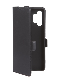 Чехол DF для Samsung Galaxy A32 (4G) Black sFlip-83