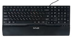 Клавиатура Delux K1882 Ultra-Slim USB Black