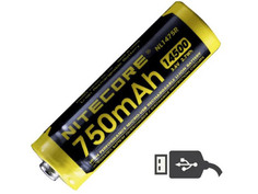 Аккумулятор 14500 - Nitecore NL1475R Li-Ion 750mAh 17042