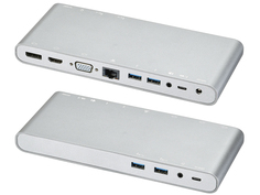 Док-станция ACD Lime D12 UCB-C - 4xUSB3.0/DP/HDMI/VGA/LAN/2xAudio/PD-100W/СЗУ-75Вт/HDMI+ ACD-DOC1-SAL