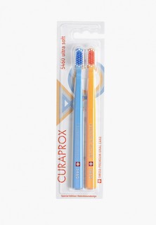 Комплект зубных щеток Curaprox Набор CS5460 щетин "ultrasoft" Retro Edition1, d 0,10 мм (2 шт.)