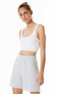 Stradivarius Шорты Str-Eet Из Мягкой Ткани Пестро-Серый S