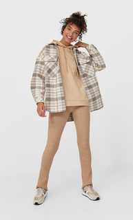 Stradivarius Базовое Худи Цвет Камня L