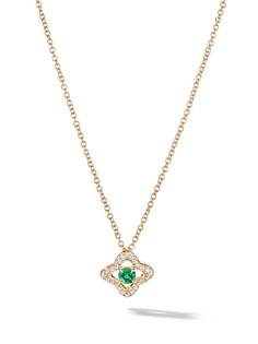 David Yurman колье Venetian Quatrefoil из желтого золота с бриллиантами