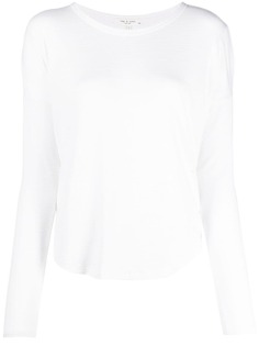 Rag & Bone расклешенный топ с длинными рукавами