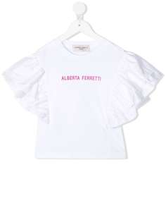 Alberta Ferretti Kids футболка с логотипом