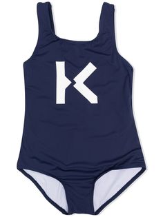 Kenzo Kids купальник с принтом K