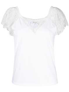 Blumarine блузка с кружевом