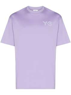 Y-3 футболка с круглым вырезом и логотипом