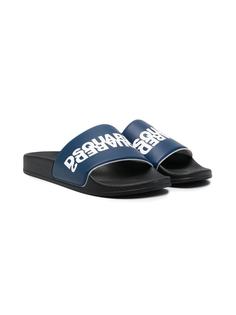 Dsquared2 Kids шлепанцы с логотипом