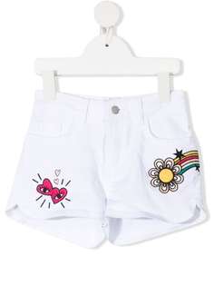 SONIA RYKIEL ENFANT джинсовые шорты с вышивкой