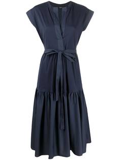 Seventy ярусное платье с завязками