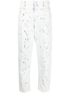 Closed прямые джинсы с эффектом разбрызганной краски