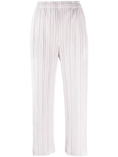 Pleats Please Issey Miyake укороченные плиссированные брюки