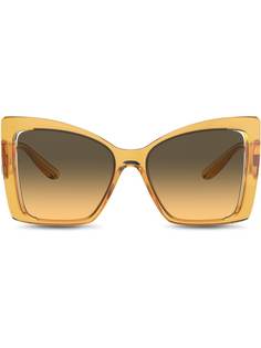 Dolce & Gabbana Eyewear солнцезащитные очки в оправе кошачий глаз
