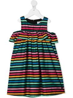 SONIA RYKIEL ENFANT платье в полоску с открытыми плечами
