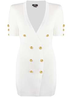 Elisabetta Franchi двубортное платье мини