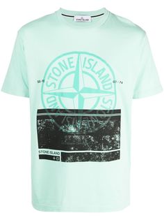 Stone Island футболка с графичным принтом