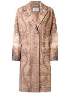 ETRO пальто с узором пейсли