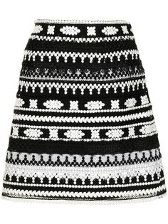 Ermanno Scervino мини-юбка с кружевом