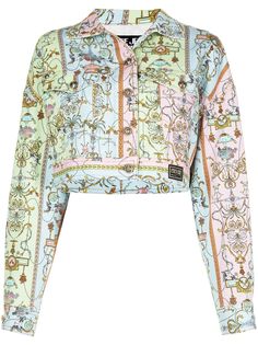 Versace Jeans Couture джинсовая куртка с узором Baroque