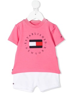 Tommy Hilfiger Junior двухцветный комбинезон с логотипом