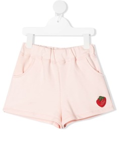 SONIA RYKIEL ENFANT спортивные шорты с нашивкой