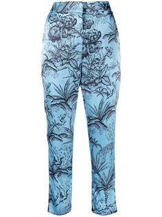 LIU JO укороченные брюки с принтом