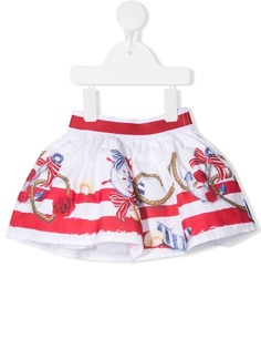 Monnalisa юбка мини с принтом