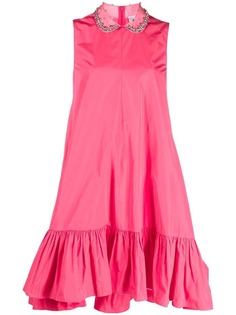 RED Valentino платье миди с оборками