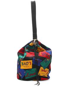 Yves Saint Laurent Pre-Owned сумка-ведро с принтом
