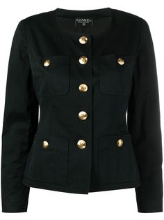 Chanel Pre-Owned пиджак с круглым вырезом