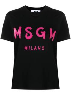 MSGM футболка с логотипом