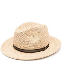 Borsalino соломенная шляпа-федора