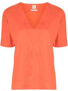 Hermès блузка pre-owned с V-образным вырезом и логотипом H Hermes