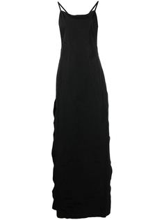 Heron Preston платье макси с контрастной строчкой